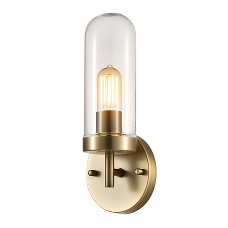 Vintage style wall lamp isolated on white background. 3d renderingの素材