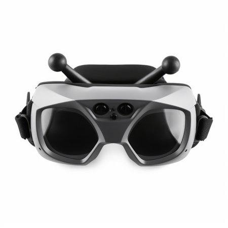 Virtual Reality Glasses on a white background. 3d Renderingの素材