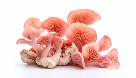Lingzhi mushroom on white background. (Lingzhi mushroom)の素材