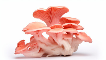 Lingzhi mushroom on white background. (Lingzhi mushroom)の素材