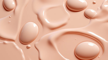 close up of  a chocolate syrup or cream drop background. 3d renderの素材