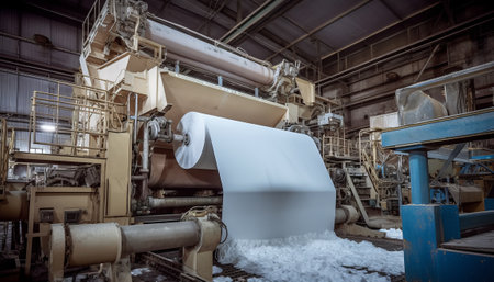 Industrial equipment for the production of cement and other building materials.の素材