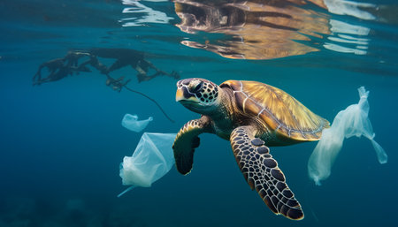 Hawaiian Green Sea Turtle (Eretmochelys imbricata)の素材