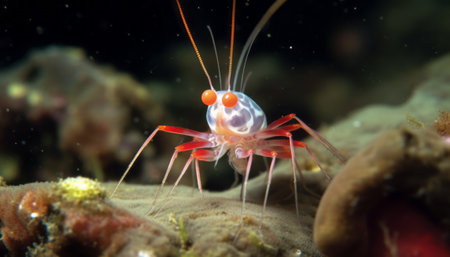 Shrimp on the seabed of the Red Sea, Egyptの素材