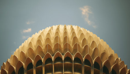 Dome of the mosque in Kuala Lumpur, Malaysia. Vintage style.の素材