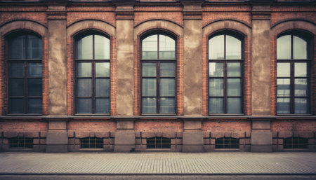 Beautiful old building in Stockholm, Sweden. Filtered image processed vintage effect.の素材