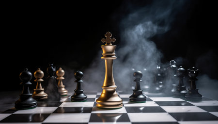 Chess concept of business ideas and competition and strategy ideas concepの素材