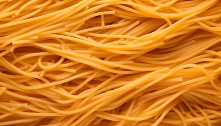 close up of uncooked italian spaghetti pasta texture for background useの素材