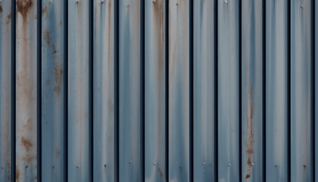 Corrugated galvanized iron texture or galvanized iron background.の素材