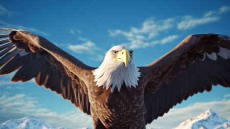 Bald Eagle (Haliaeetus leucocephalus)の素材