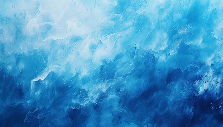 Abstract blue watercolor background. Digital painting. 3d rendering.の素材