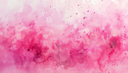 Abstract pink watercolor texture background. Watercolor painting on canvas.の素材