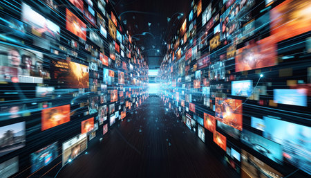 abstract background of technology concept. 3d rendering toned imageの素材