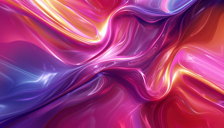 abstract background with smooth lines in pink, blue and purple colorsの素材