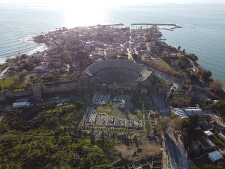 Aerial view of the ancient city of Heraklion, Crete, Greece