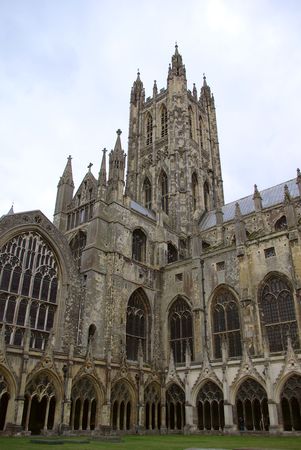 Cathedral and Metropolitical Church of Christ at Canterbury - Mother Church of the Anglican Communion and seat of the Archbishop of Canterbury, UKの写真素材