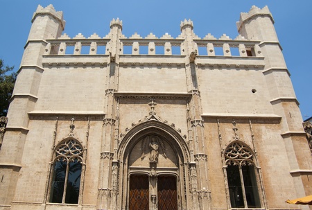 Old gothic building of exchange in Palma de Mallorca, Spainの写真素材