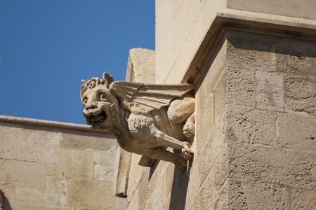 Gargoyle in City Hall building of Palma de Mallorca, Spainの写真素材
