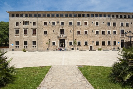 Santuari de Lluc - monastery in Mallorca, Spainの写真素材