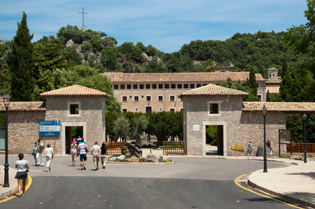 Santuari de Lluc - monastery in Mallorca, Spainのeditorial素材