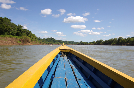 Usumacinta River is a river between southeastern Mexico and northwestern Guatemalaの写真素材