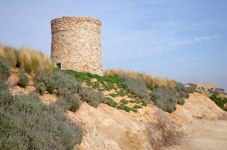 Ruins of ancient Cartagena, Spanish city and a major naval station located in the Region of Murcia, by the Mediterranean coast, south-eastern Spainの写真素材