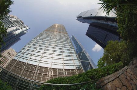 HONG KONG - FEBRUARY 23: Central business district on February 23, 2013 in Hong Kong. Hong Kong is...