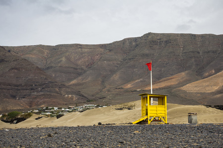 The coast of Atlantic ocean on Lanzarote island, Canary islands, Spainの写真素材