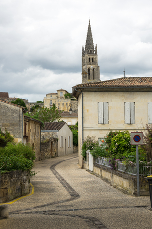 Saint-Emilion - one of the main red wine production areas of Bordeaux region, France.の写真素材