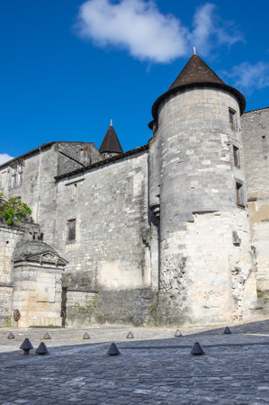 The Chateau des Valois, an important medieval trading post at Cognac, Franceのeditorial素材
