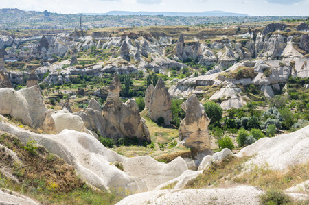 Stone formations in Cappadocia, Central Anatolia,Turkeyのeditorial素材