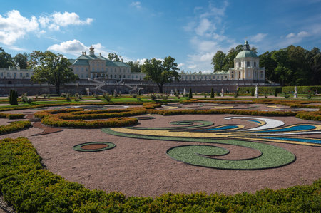 Oranienbaum is a Russian royal residence, located on the Gulf of Finland west of Saint Petersburg. The Palace ensemble and the city centre are UNESCO World Heritage Sitesのeditorial素材