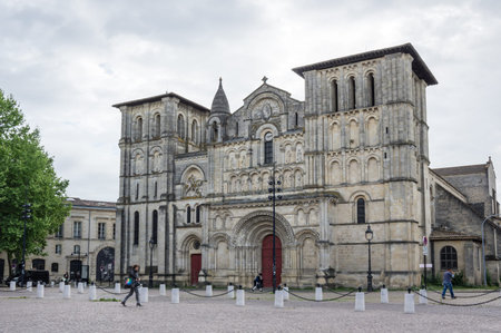 BORDEAUX, FRANCE - MAY 06, 2015: The Eglise Sainte-Croix (Church of the Holy Cross) is a Roman...