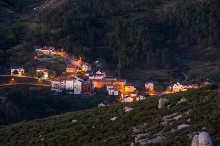 Village in Serra da Estrela ("Star Mountain Range"), the highest mountain range in Continental Portugalの写真素材
