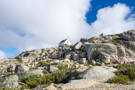 Serra da Estrela ("Star Mountain Range") is the highest mountain range in Continental Portugalの写真素材