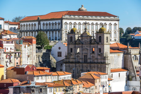 Top view on the Old town of Porto, Portugal