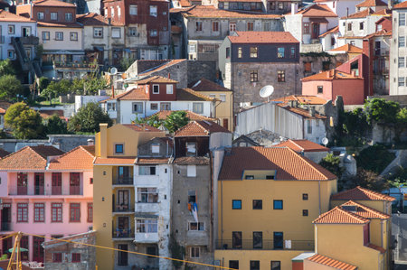 Top view on the Old town of Porto, Portugal