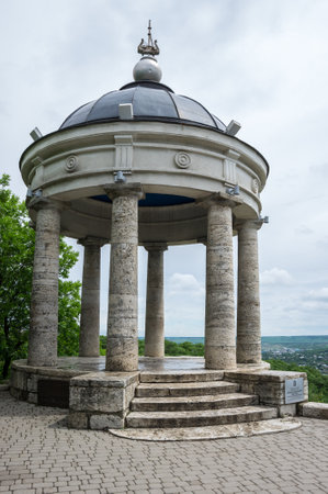 Pavilion Aeolian Harp in Pyatigorsk, resort town in Stavropol region, Russiaのeditorial素材