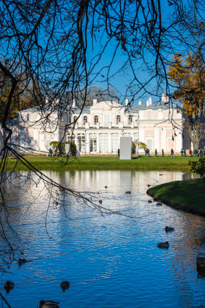 Chinese palace in Oranienbaum, a Russian royal residence, located on the Gulf of Finland west of Saint Petersburg, Russia. The Palace ensemble are UNESCO World Heritage Sitesのeditorial素材