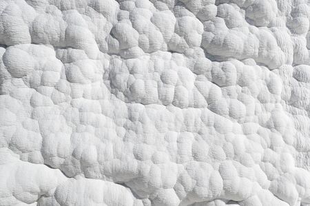 Thermal springs of Pamukkale with terraces and natural pools in Denizli in southwestern Turkeyの写真素材