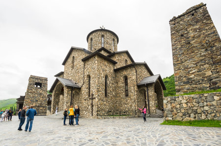 NORTH OSSETIA ALANIA, RUSSIA - MAY 27, 2018: The Holy Monastery of the Assumption of Alanian in...