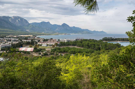 Veiw of Kemer, seaside resort and district of Antalya Province on the Mediterranean coast of Turkeyの写真素材