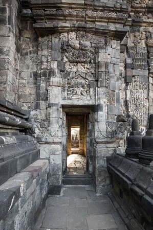 Prambanan or Rara Jonggrang is a 9th-century Hindu temple compound in Special Region of Yogyakarta, Indonesiaの写真素材