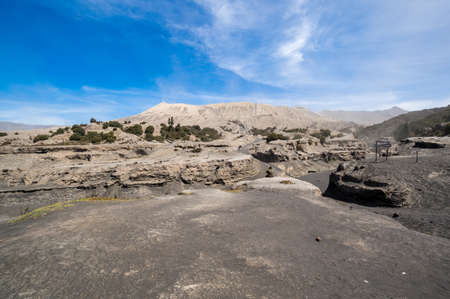 Mount Bromo is an active volcano in Bromo Tengger Semeru National Park, East Java, Indonesiaの写真素材