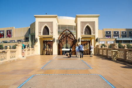 DUBAI, UNITED ARAB EMIRATES - 09 DECEMBER, 2018: The Dubai Mall is the largest mall in the world by total area, Dubai, United Arab Emiratesのeditorial素材