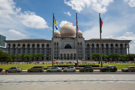 PUTRAJAYA, MALAYSIA - 02 FEBRUARY, 2020: Palace of Justice houses the Malaysian Court of Appeal and Federal Court in Putrajaya, Malaysiaのeditorial素材