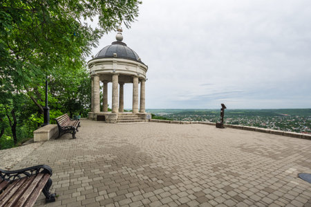 Pavilion Aeolian Harp in Pyatigorsk, resort town in Stavropol region, Russia