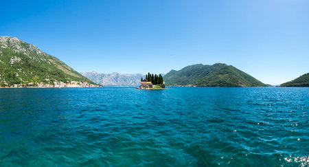 Saint George Island near town Perast, Kotor bay, Montenegro