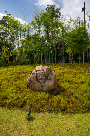 Panoramic view of Gardens by the Bay in Singaporeのeditorial素材