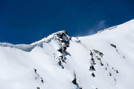 Panoramic view of the mount Cheget in Kabardino-Balkaria, Russia